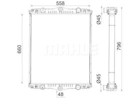 Mahle CR2583001S - RADIA DAF LF 45 FA 45.180 (01>) - LATERALES