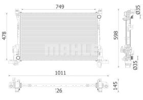 Mahle CR2637000P - RADIA RENAULT TRAFIC III 2.0 DCI (6/19>)