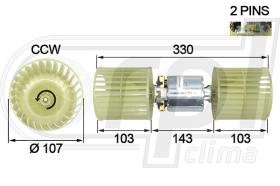 RPL QUALITY APVTUL0040 - GMV00 NEW HOLLAND/MASSEY FERGUSON 12V/108MM