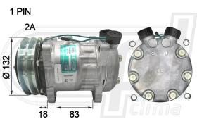 RPL QUALITY APCOSD0729 - COMPR SANDEN SD7H15 V-R 24V 2 CANALES 132MM