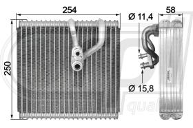 RPL QUALITY APEVDW5010 - EVAPO OPEL INSIGNIA (09>) MERIVA (10>) CRUZE (09>) NETO