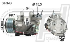 RPL QUALITY APCOHO5046 - COMPR HONDA CIVIC VII/VIII 1.8I (05-)