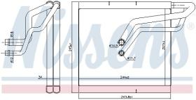 Nissens 92366 - EVAPO VAG TUBOS DE 14,5MM Y 11.7MM (VERS. VALEO)