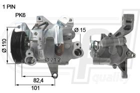 RPL QUALITY APCOSR5015 - COMPR SUBARU IMPREZA/FORESTER/XV (12-)