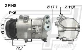 RPL QUALITY APCOOP5044 - COMPR CORSA D/FIAT GRANDE PUNTO/ALFA ROMEO MITO DENSO