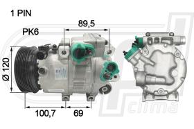 RPL QUALITY APCOHY0034 - COMPR HYUNDAI SONATA/SANTA FE/KIA MAGENTIS 2.0/2.2CRDI