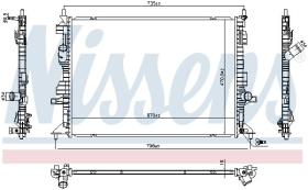 Nissens 606404 - RADIA FORD FOCUS IV 1.0/1.5 (18-)