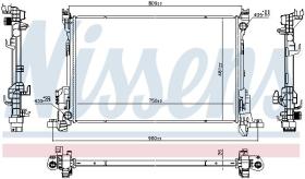 Nissens 686807 - RADIA RENAULT TRAFIC III 2.0 DCI (6/19>)