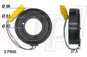 RPL QUALITY APBOSD0033 - BOBIN PSA SD6C12-SD7C16 (96-61-45-27,5 MM)12V (NETO)