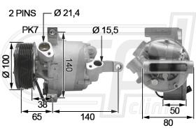 RPL QUALITY APCORE0104 - COMPR RENAULT TWINGO III/ SMART