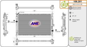 AHE 106201 - RADIA CITROEN C5 AIRCROSS/OPEL GRANDLAND (18>)