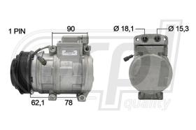 RPL QUALITY APCOSG5007 - COMPR SSANG YONG RODIUS I 2.7 XDI