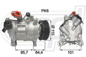 RPL QUALITY APCOBW0073 - COMPR BMW S1/S2/S3 (11-) DENSO OEM