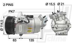 RPL QUALITY APCORE0072 - COMPR NISSAN QASHQAI/X-TRAIL (07>) RENAULT MEGANE II (02>)