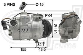 RPL QUALITY APCOBW0076 - COMPR BMW5 F07 F10/F13 X5 F15 X6 M (10-)