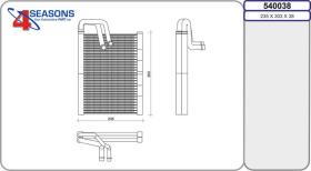 AHE 540038 - EVAPO AUDI A4 (8K) (08>) A5 (8T) (07>)