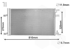 VAN WEZEL 37005499 - CONDE OPEL ASTRA J 1.4/1.6/1.7CDTI (12/09>) CHEVROLET CRUZE
