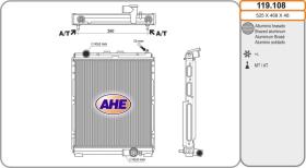 AHE 119108 - RADIA MITSUBISHI CANTER/FUSO 525-480-48 + ENF.