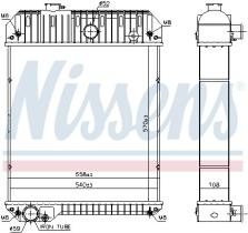 Nissens 606886 - RADIA CATERPILLAR-PERKINS RADIATOR 570*560*108