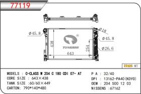 CASSELIN 77119 - RADIA MB W204 C320CDI/C63 AMG (1/07>) X320 GLK 320/350CDI