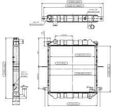 DOLPHIN RADIATOR 6511531 - RADIA NISSAN CABSTAR I E110.35/110.45 (10-98>)NETO