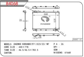 CASSELIN 84068 - RADIA SSANG YONG MUSSO 2.3/2.9 TD (95>) KORANDO (97>) MAN.