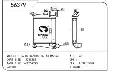 TONGSHI 56379 - INTER MAZDA 3 2.3 TURBO MPS