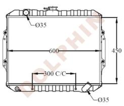 DOLPHIN RADIATOR 1510481 - RADIA MITSUBISHI PAJERO II/MONTERO 2.5TDI (92>00)