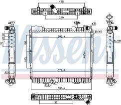 Nissens 637873 - RADIA NISSAN CABSTAR II (10/06>10/11) ATLEON 165.75 (9/00>)