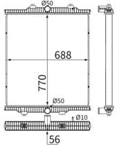 HIGHWAY AUTOMOTIVE 10021043 - RADIA IVECO BUS URBANWAY 770X688X56