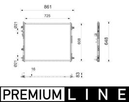 Mahle CR2841000P - RADIA RENAULT TRAFIC III 1.6/2.0DCI (21-)