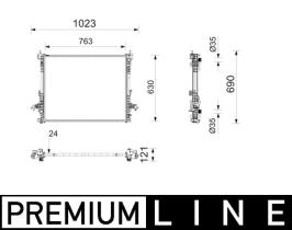 Mahle CR2840000P - RADIA RENAULT TRAFIC III 1.6/2.0DCI (21-)